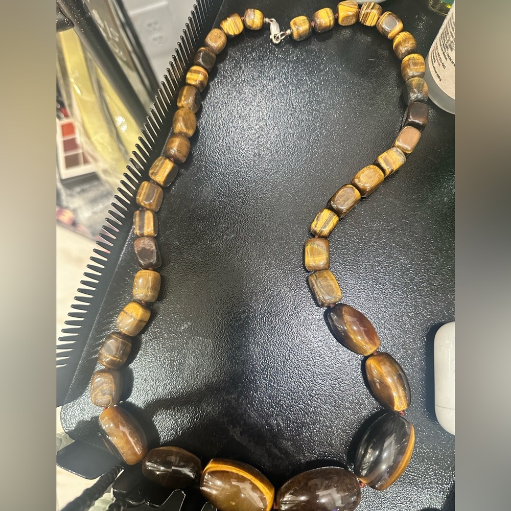 Tiger Eye Beaded necklace.